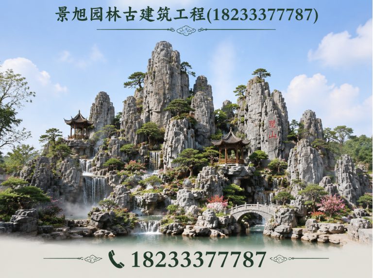 望都县景旭园林古建筑工程展示图